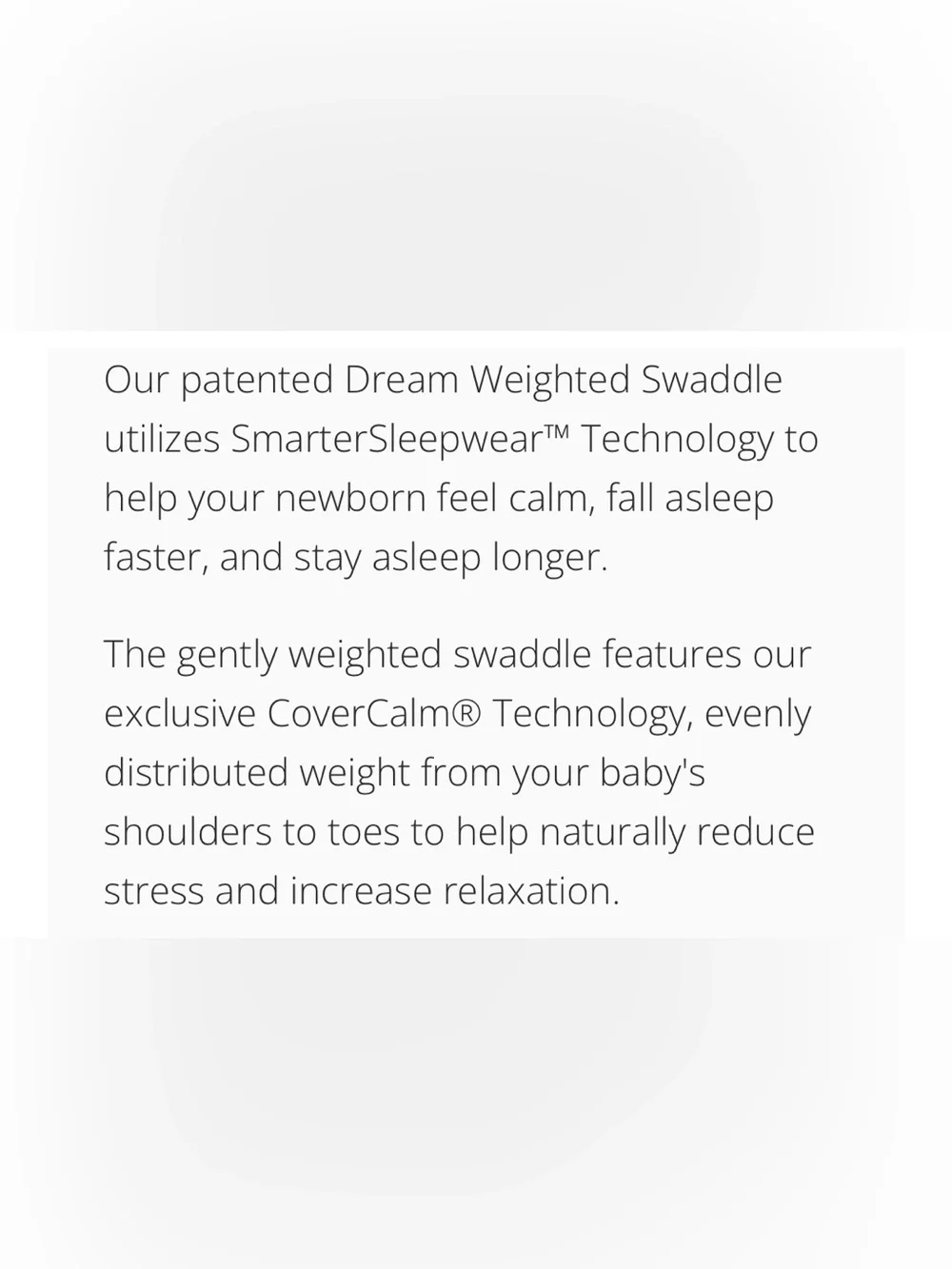 Dreamland Weighted Swaddle - size S